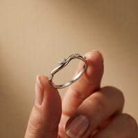 0.10 Ct Marquise Cut Moissanite Twisted Vine Band Ring