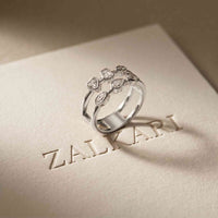 0.50 Ct Multi-Stone Open Gallery Moissanite Ring