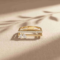 0.30 Ct Marquise Open Frame Moissanite Ring
