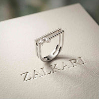 0.30 Ct Marquise Open Frame Moissanite Ring