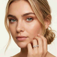 0.30 Ct Marquise Open Frame Moissanite Ring