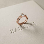 1.50 Ct Oval Split Band Moissanite Ring