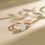 1.50 Ct Oval Split Band Moissanite Ring