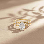 1.50 Ct Oval Split Band Moissanite Ring
