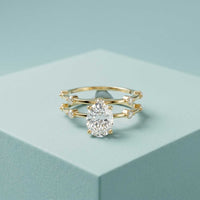 1.50 Ct Oval Split Band Moissanite Ring