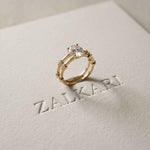 1.50 Ct Oval Split Band Moissanite Ring