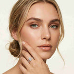 1.50 Ct Oval Split Band Moissanite Ring