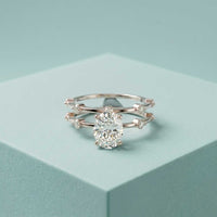 1.50 Ct Oval Split Band Moissanite Ring