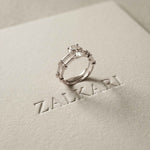 1.50 Ct Oval Split Band Moissanite Ring
