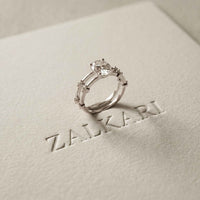 1.50 Ct Oval Split Band Moissanite Ring