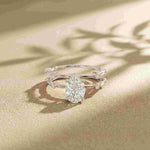 1.50 Ct Oval Split Band Moissanite Ring