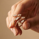 1.20 Ct Marquise Open Wrap Moissanite Ring