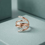 1.20 Ct Marquise Open Wrap Moissanite Ring
