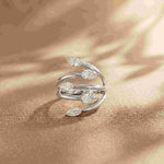 1.20 Ct Marquise Open Wrap Moissanite Ring