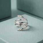 1.20 Ct Marquise Open Wrap Moissanite Ring