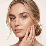0.95 Ct Round Cut Nature-Inspired Moissanite Ring