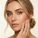 0.50 Ct Round Cut Moissanite Infinity Twist Ring