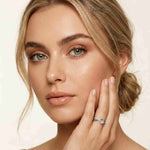 0.50 Ct Round Cut Moissanite Infinity Twist Ring