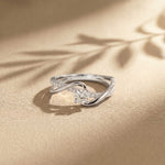 0.50 Ct Round Cut Moissanite Infinity Twist Ring