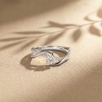 0.50 Ct Round Cut Moissanite Infinity Twist Ring