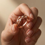 0.20 Ct Round Cut Moissanite Split Shank Ring