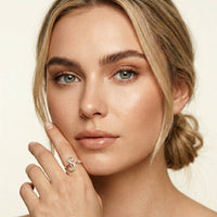 0.25 Ct Round Cut Moissanite S-Style Ring