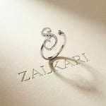 0.25 Ct Round Cut Moissanite S-Style Ring