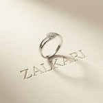0.20 Ct Round Cut Moissanite Halo Split Shank Ring