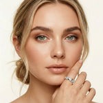 2.35 Ct Round Cut Moissanite Bezel Station Band Ring