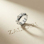 2.35 Ct Round Cut Moissanite Bezel Station Band Ring