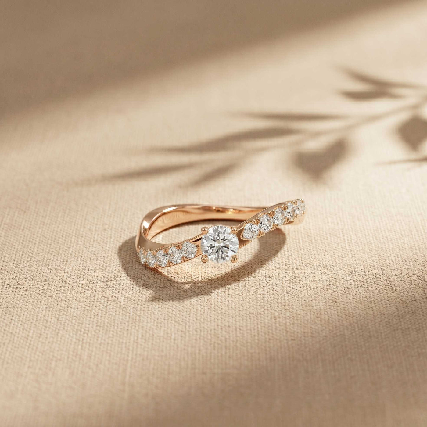 0.50 Ct Round Cut Moissanite Minimalist Ring