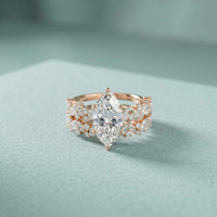 3.70 Ct Marquise Cut Moissanite Luxury Bridal Ring for Women
