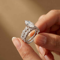 3.70 Ct Marquise Cut Moissanite Luxury Bridal Ring for Women