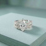 3.70 Ct Marquise Cut Moissanite Luxury Bridal Ring for Women