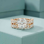 3.70 Ct Princess Cut Moissanite Grand Sparkle Ring for Women