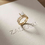 3.70 Ct Princess Cut Moissanite Grand Sparkle Ring for Women