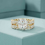 3.70 Ct Princess Cut Moissanite Grand Sparkle Ring for Women