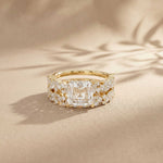 3.70 Ct Princess Cut Moissanite Grand Sparkle Ring for Women