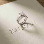 3.70 Ct Princess Cut Moissanite Grand Sparkle Ring for Women