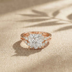 2.95 Ct Princess Cut Moissanite Royal Sparkle Ring for Women