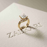 2.95 Ct Princess Cut Moissanite Royal Sparkle Ring for Women
