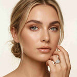 2.95 Ct Princess Cut Moissanite Royal Sparkle Ring for Women