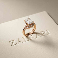 2.95 Ct Radiant Cut Moissanite Grand Elegance Ring for Women