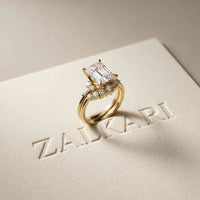 2.95 Ct Radiant Cut Moissanite Grand Elegance Ring for Women