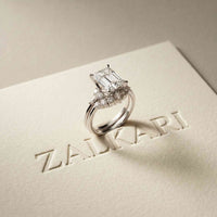 2.95 Ct Radiant Cut Moissanite Grand Elegance Ring for Women