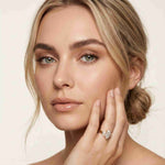 2.95 Ct Marquise Cut Moissanite Regal Halo Ring for Women