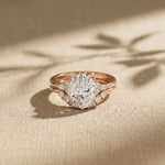 2.95 Ct Oval Cut Moissanite Crown-Inspired Ring for Women