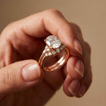 2.95 Ct Oval Cut Moissanite Crown-Inspired Ring for Women