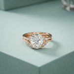 2.95 Ct Oval Cut Moissanite Crown-Inspired Ring for Women