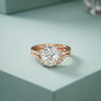 2.95 Ct Oval Cut Moissanite Crown-Inspired Ring for Women